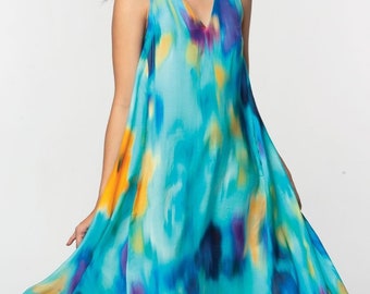 Aisha Watercolor Dress