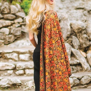 Sabari Floral Embroidered Wool Shawl