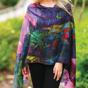 Leela Jewel Tone Fine Wool Shawl