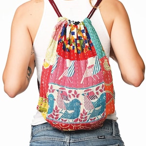 Kantha Backpack Assorted Colors image 1