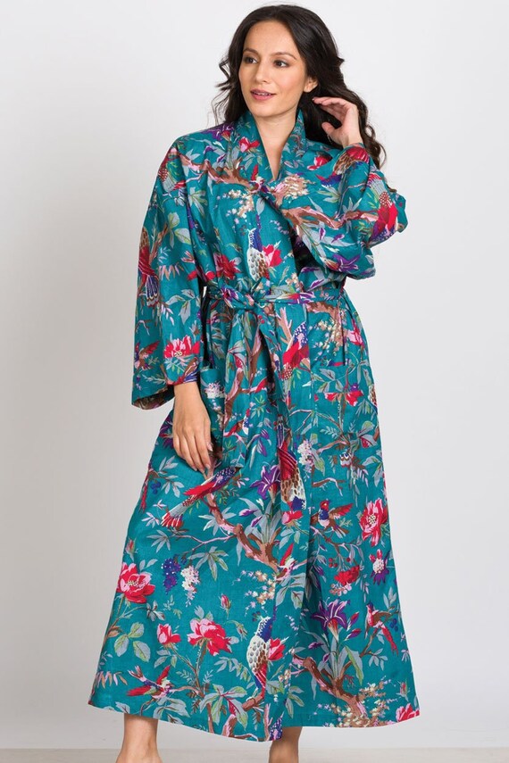Cotton kimono bathrobe cheap