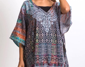 Top gris Ranita bordado a mano