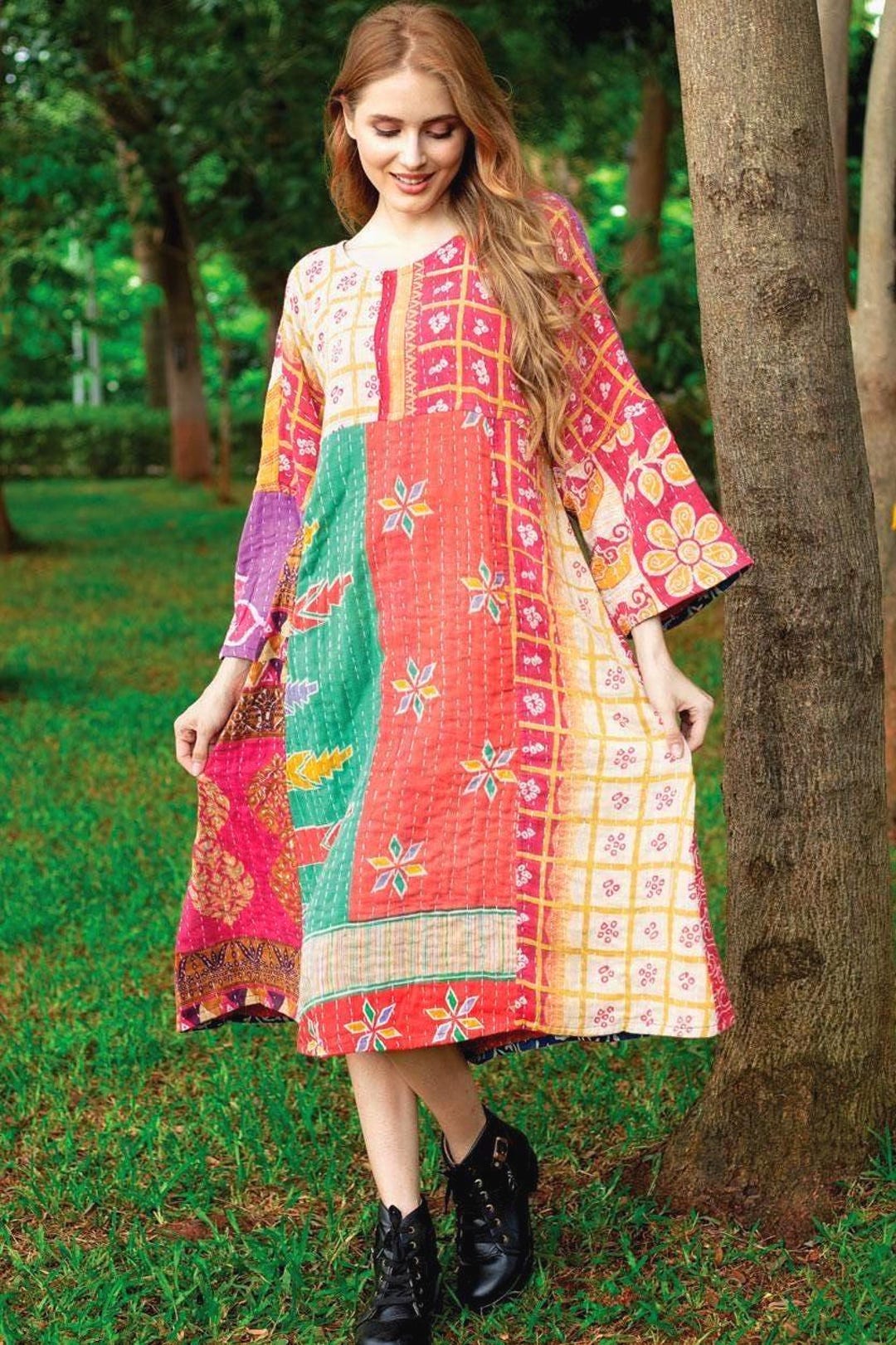 kantha quilt × hand block print dress il_1080xN.7167635404_e9z9.jpg