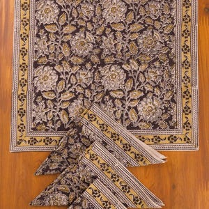 Black & Gold Kalamkari Napkin Set