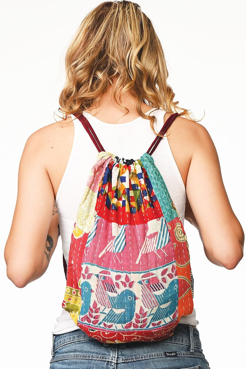 Kantha Backpack Assorted Colors image 1