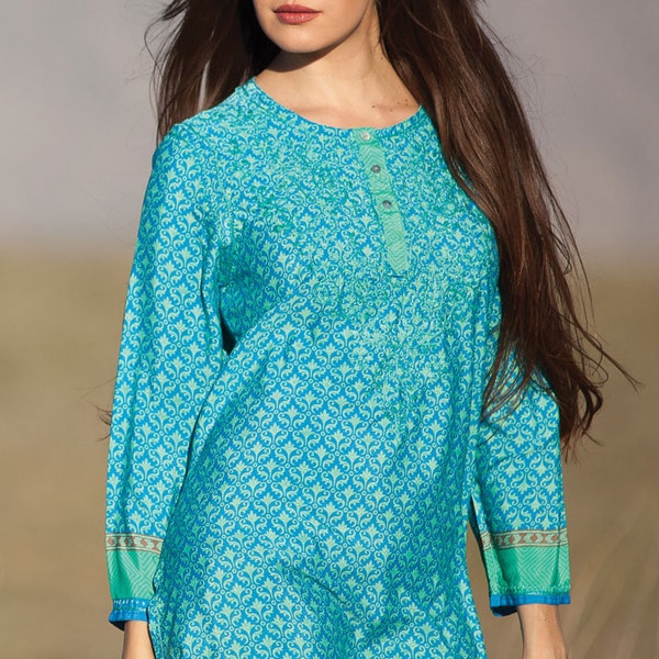 Deena Embroidered Tunic Top