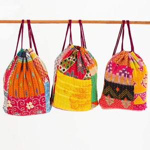 Kantha Backpack Assorted Colors image 2