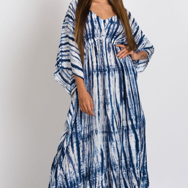 Sunset Shibori Print Tiered Maxi Dress