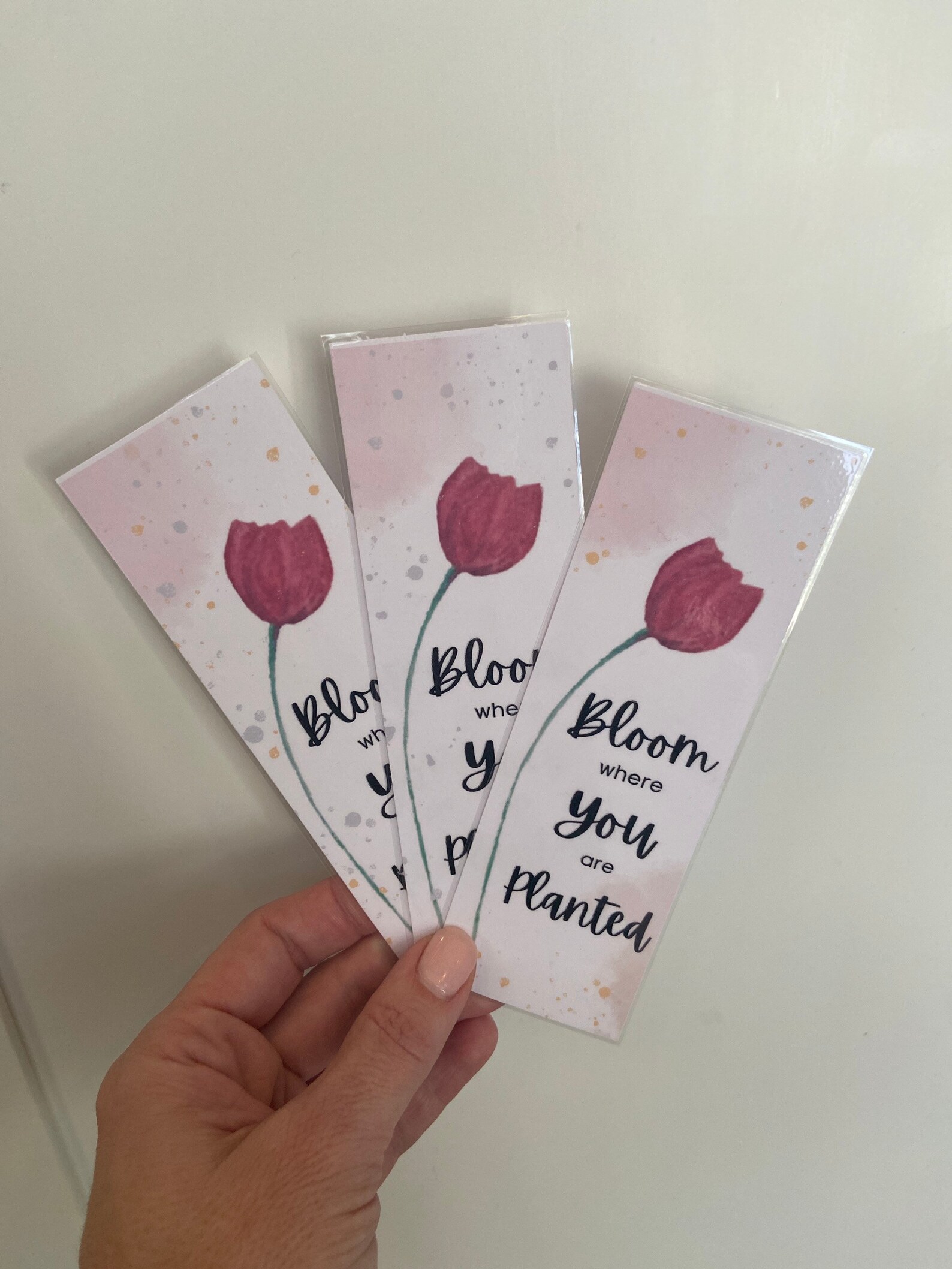 Watercolor Tulip Bookmark & Thank You Card Bundle (digital Download) - Etsy