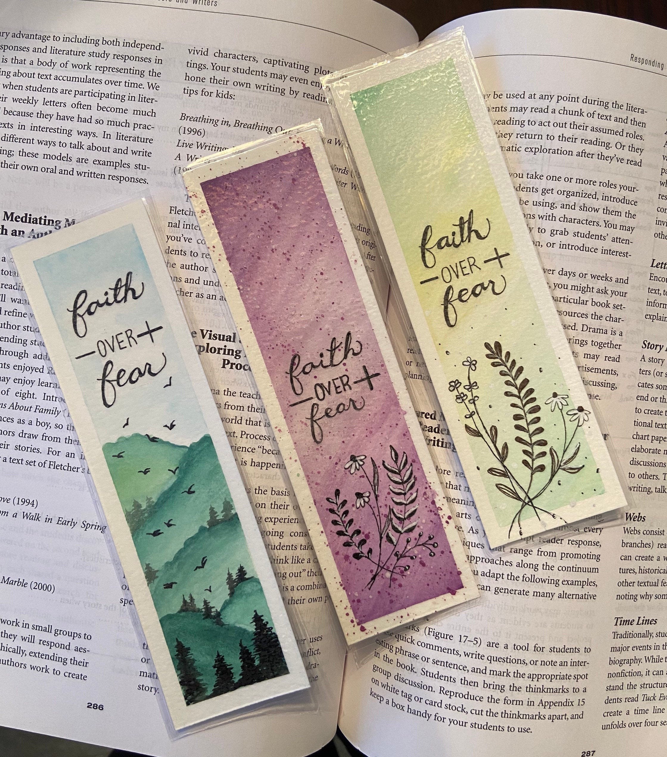 Hand Painted Bookmarks Etsy Hand Painted Bookmarks Etsy