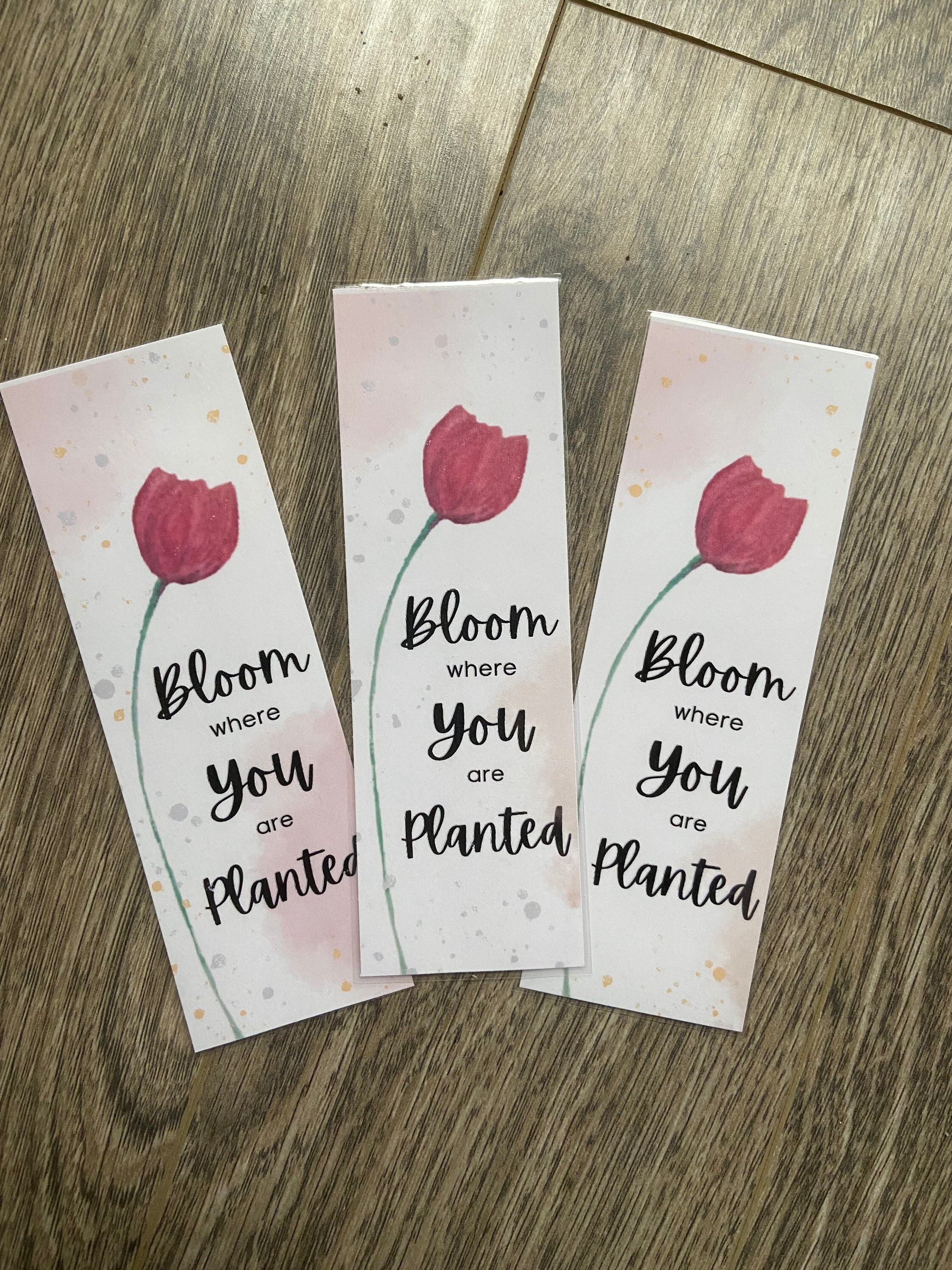Watercolor Tulip Bookmark & Thank You Card Bundle (digital Download) - Etsy
