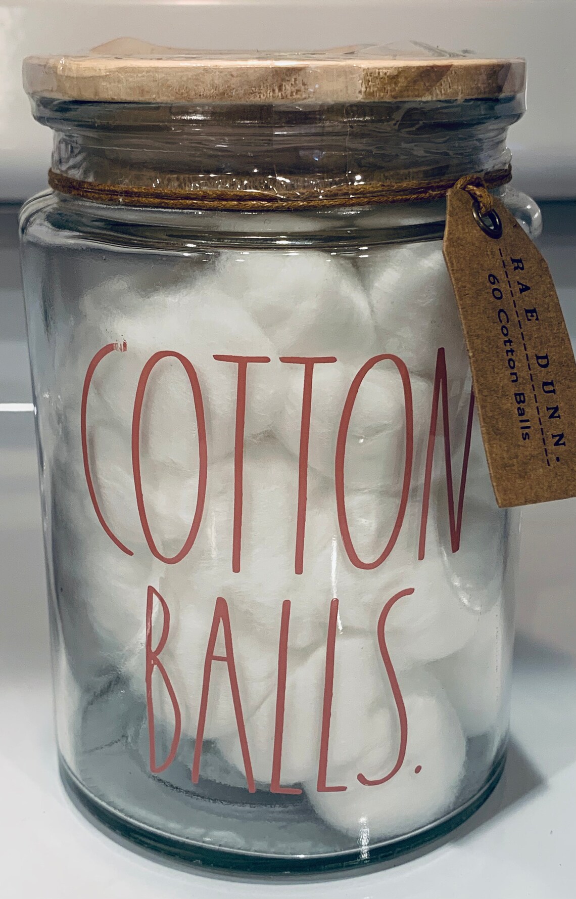 Rae Dunn Cotton Balls Jar Storage Container Etsy