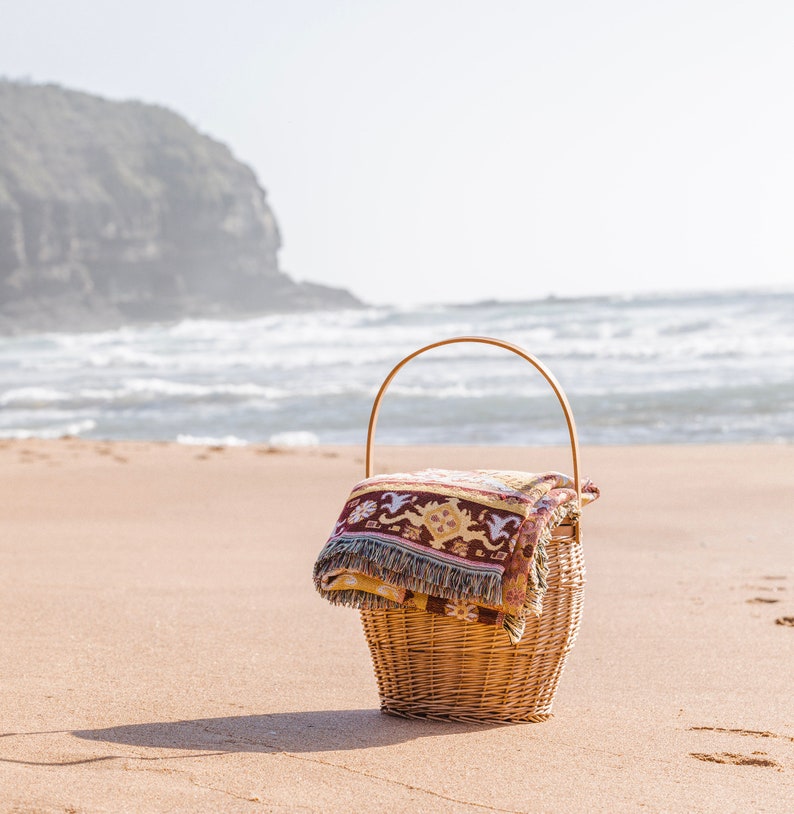 Golden Hour Luxury Boho Picnic Rug Picnic Blanket Woven Etsy