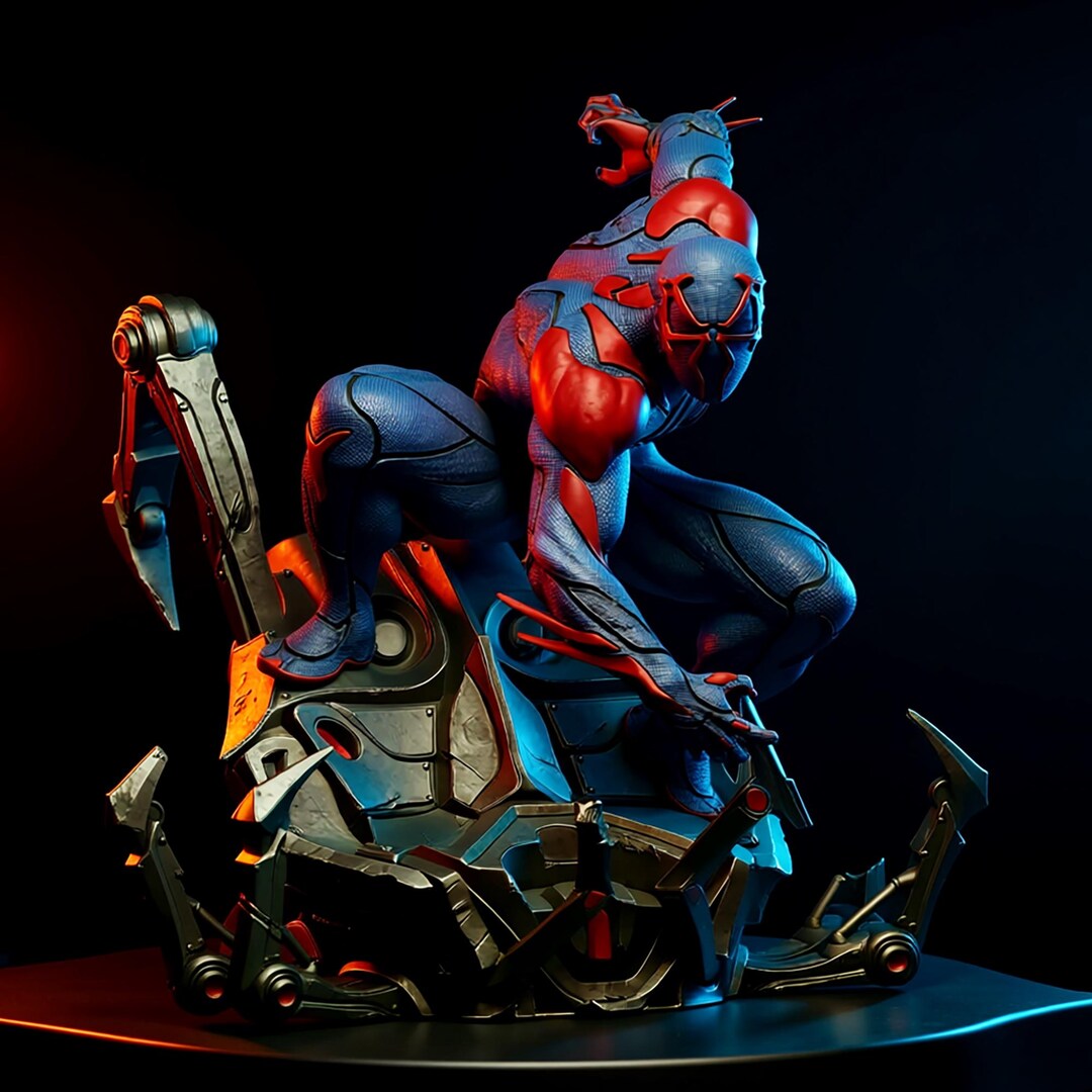 Spider Man 2099 Inspired STL Bust, 3D Print Model - Etsy