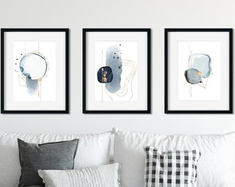 Set of 3 Scandinavian Wall Art, Printable Art, Abstract Wall Art, Art Print, DIY Wall ART, Large Wall Art, Digital Download, Wall Art Prints