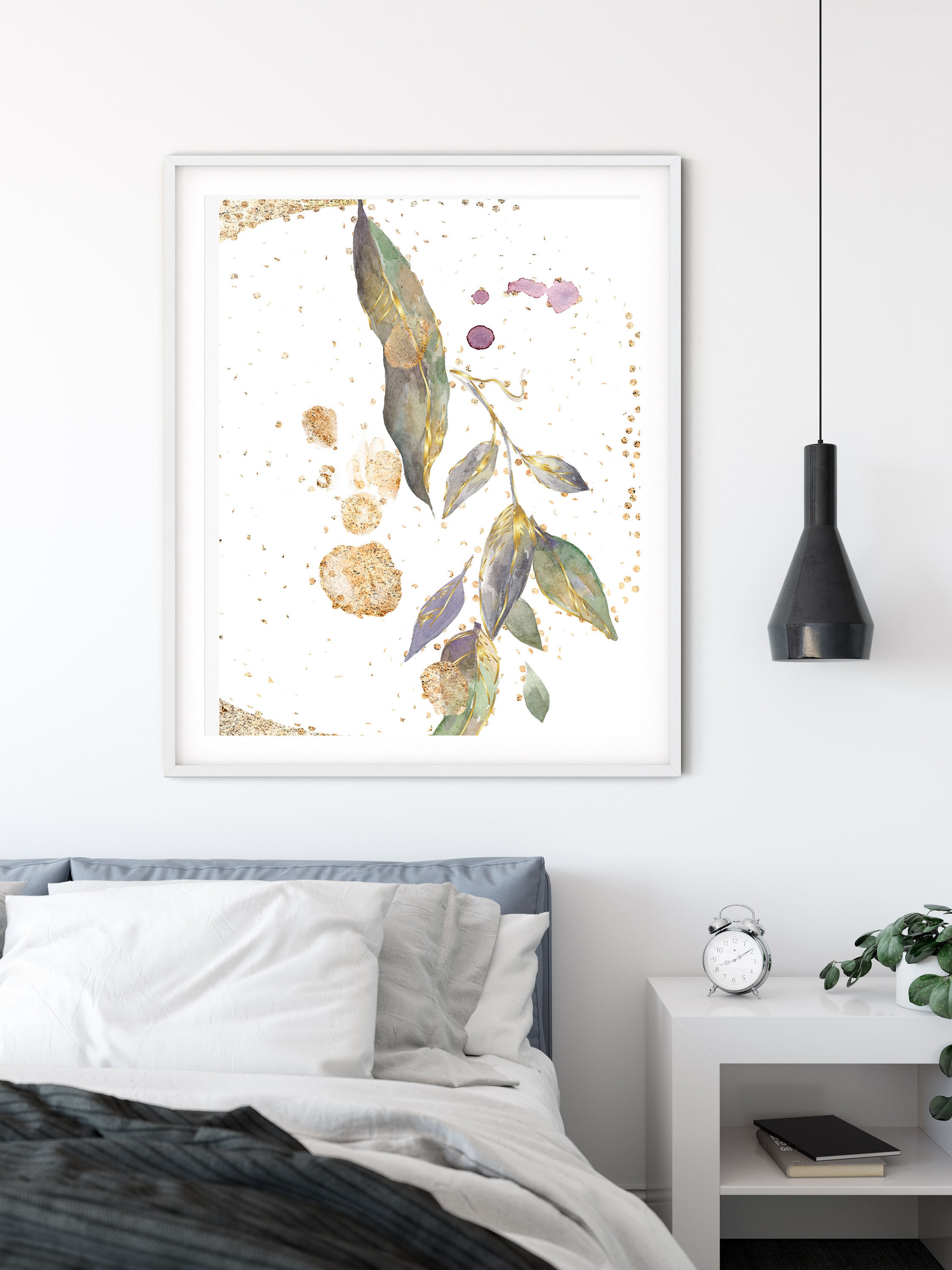 Set of 2 Botanical Prints Wall Art Prints Botanical Wall | Etsy
