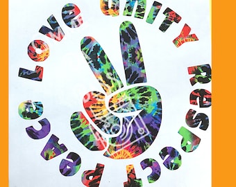 PLUR vinyl decal, Peace, Love, Unity, Respect decal for car, EDM sticker, decal for laptop, gift for EDM fan, peace decal, trippy car decal