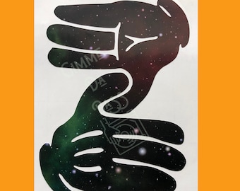 ZD Hands Vinyl Decal, Zeds Dead Decal for Car, EDM Decal, Vinyl