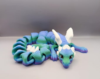 Flexi Chonky Articulated Dragon | 3D Printed Fantasy Desk Toy