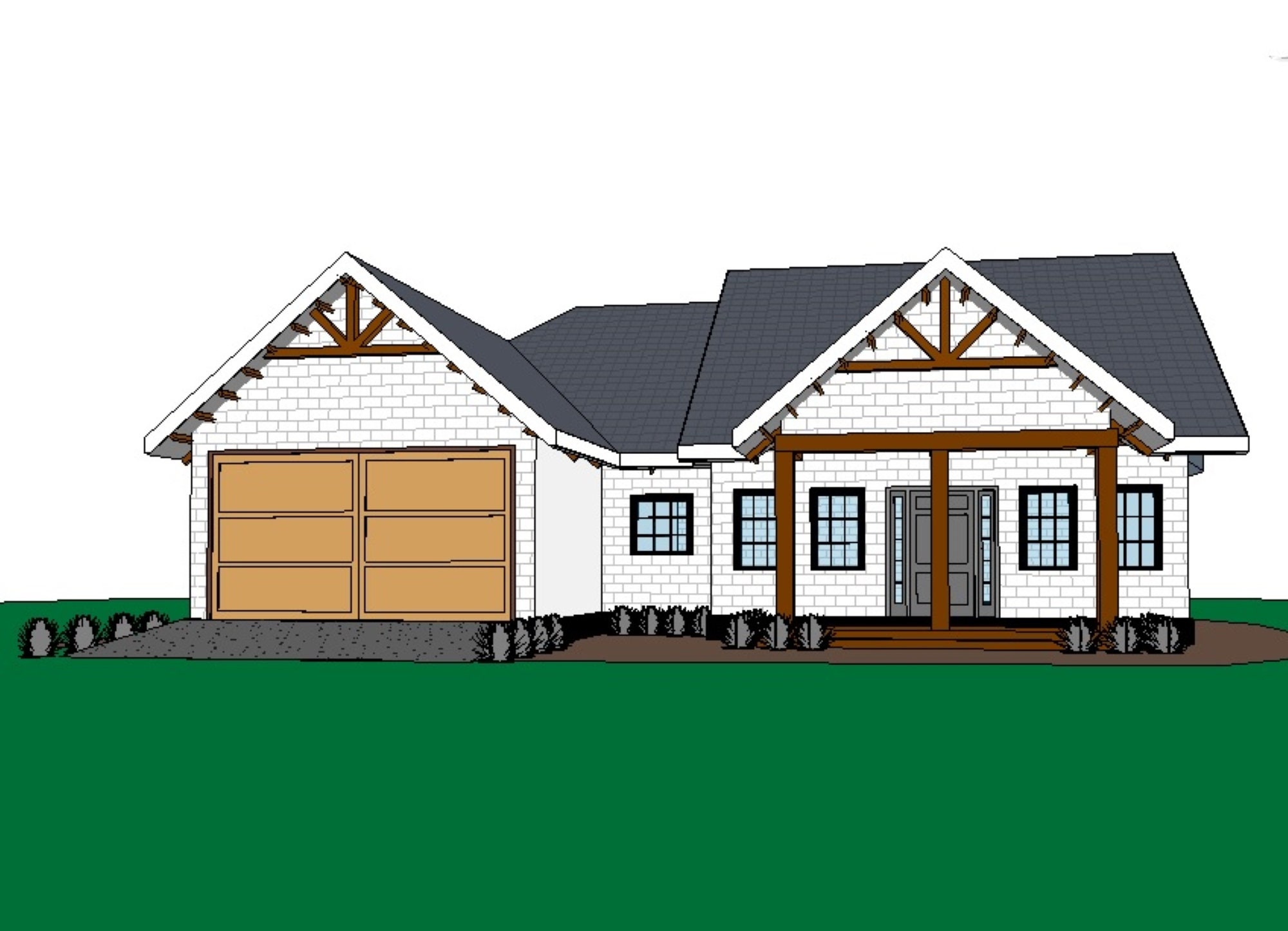 Custom House Plans 3 Bed & 2 Bath Room Etsy