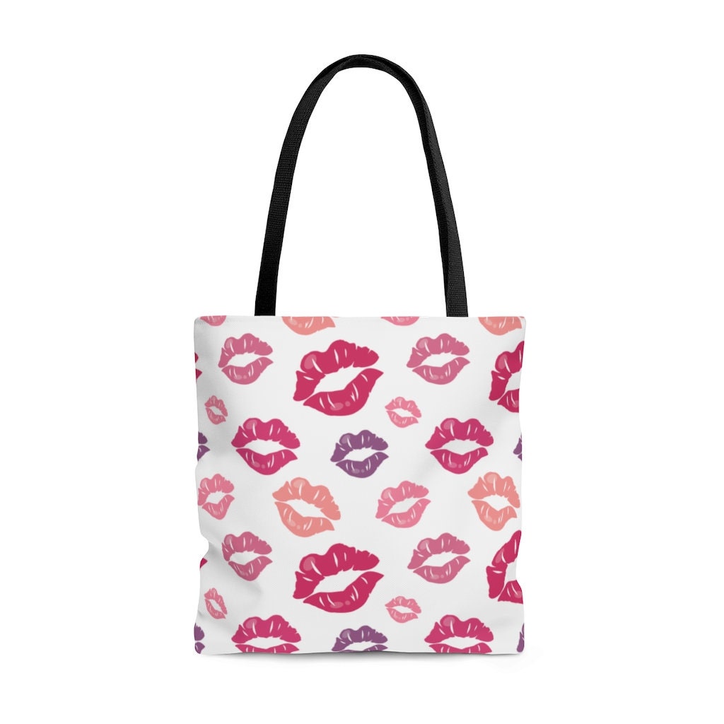 Lipstick Lips Large Tote Bag | Etsy