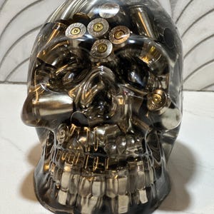 XL Silver Bullet Skull