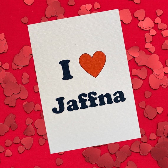 Jai Cœur Jaffna Carte Faite A La Main A6 Etsy France