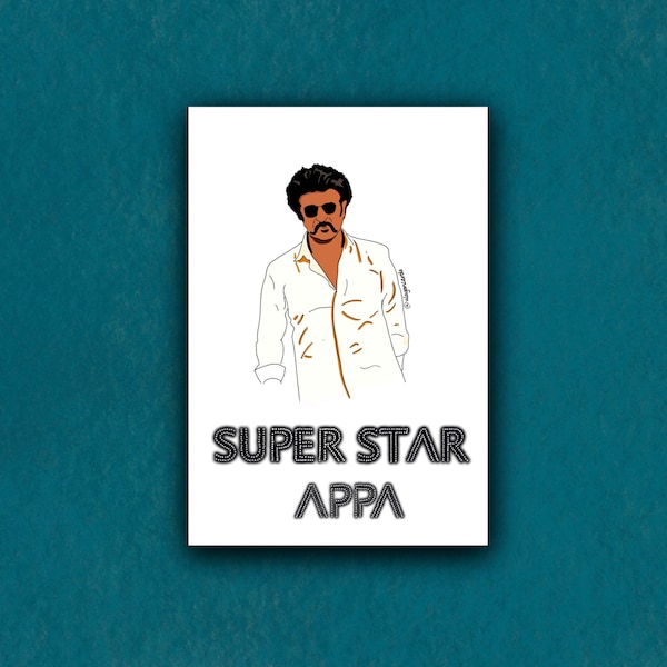 Superstar Appa | Father’s Day card | handmade | A6