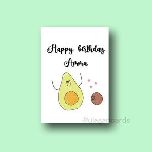 Happy Birthday Amma | Grußkarte | handgemachte | A6