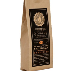 Frischer Sticky Chai Masala - Geröstete Pusteblumen aus Ahornholz