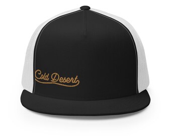 Vintage Western Trucker Hat - Embroidered Cowboy Snapback