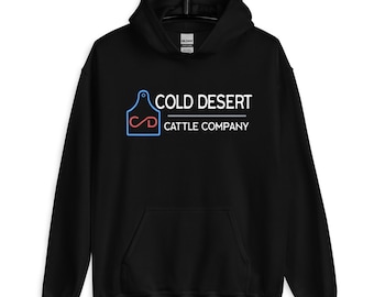Cold Desert Cattle Company Unisex Heavy Blend Hoodie // Rodeo Fashion // Western Inspired // Punchy // Western Graphic Hoodie // Vintage