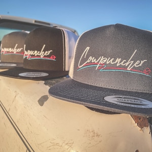 Cowpuncher Trucker Cap // Rodeo Fashion // Western Inspired // Punchy Hat // Western Trucker  // Rodeo Wear