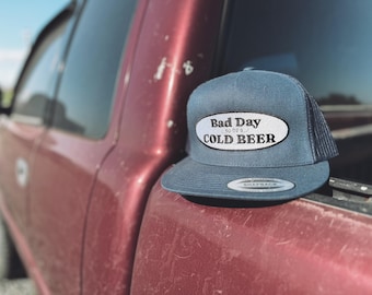 Gorra de camionero con cerveza fría, gorra snapback estilo western