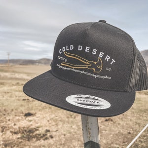 Barbed Wire Old School Trucker Hat // Rodeo Fashion // Vintage Cowboy // Western Snapback // Vintage Western