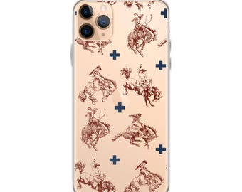 Buckin Bronc Cowboy Clear Case for iPhone®