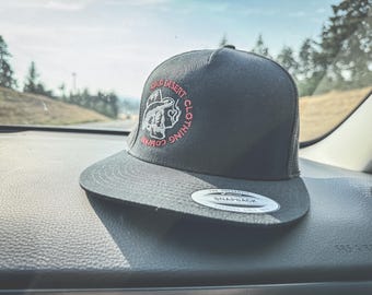 Western Trucker Hat: Embroidered Cowboy, Mesh Back, Snapback