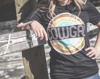 Cowgal Graphic Tee: Rodeo Fashion, Western Shirt