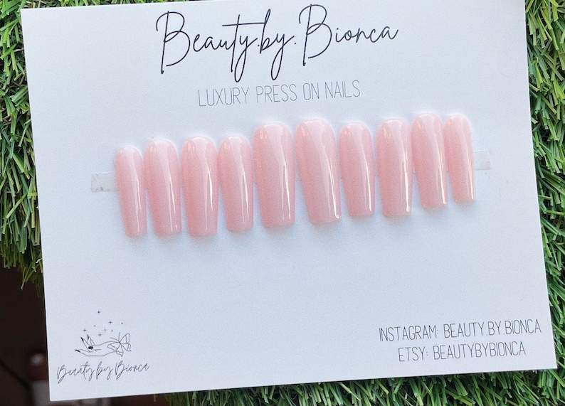 OPI Bubble Bath Press on Nails Perfect Pink Nails Bridal Etsy