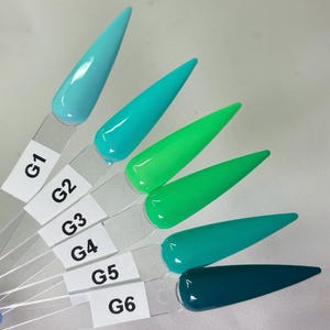 Handmade Green Press On Nails: Custom Solid Color Luxury Gel Nails  Fake Nails