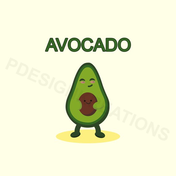 Download Avocado Svg Cute Avocado Clipart Mama Avocado With Baby Etsy PSD Mockup Templates