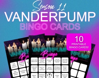 Vanderpump Rules Watch Party Season 11 PRINTABLE DOWNLOADS, Bingo, Food Placecards, Wine Labels, Instant, Scandoval Vanderpump Rules Merch