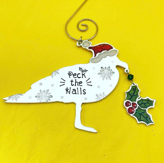 Seagull Christmas ornament, seagull decor, seagull gift for her mum, nautical Christmas decorations, beach decor, beach Christmas
