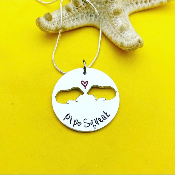 Personalised Guinea pig necklace, Guinea pig jewellery, Guinea pig accessories, Guinea pig gift for her girls, Guinea pig memorial