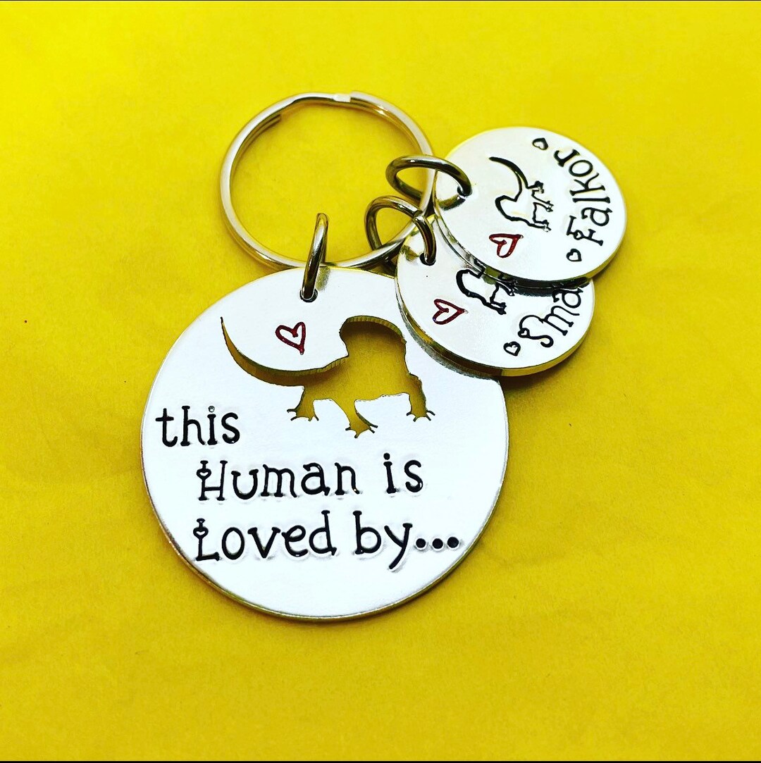 Custom Bearded Dragon Keychain, Bearded Dragon Accessories, Bearded