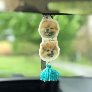 Custom Pet Photo Car Air Freshener Essential Oil Scent - Etsy