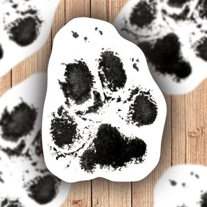 Autocollant d’empreinte de patte personnalisé, autocollant d’amoureux des animaux, cadeau de perte d’animal de compagnie, autocollant commémoratif, cadeau d’adoption, autocollants de perte d’animaux