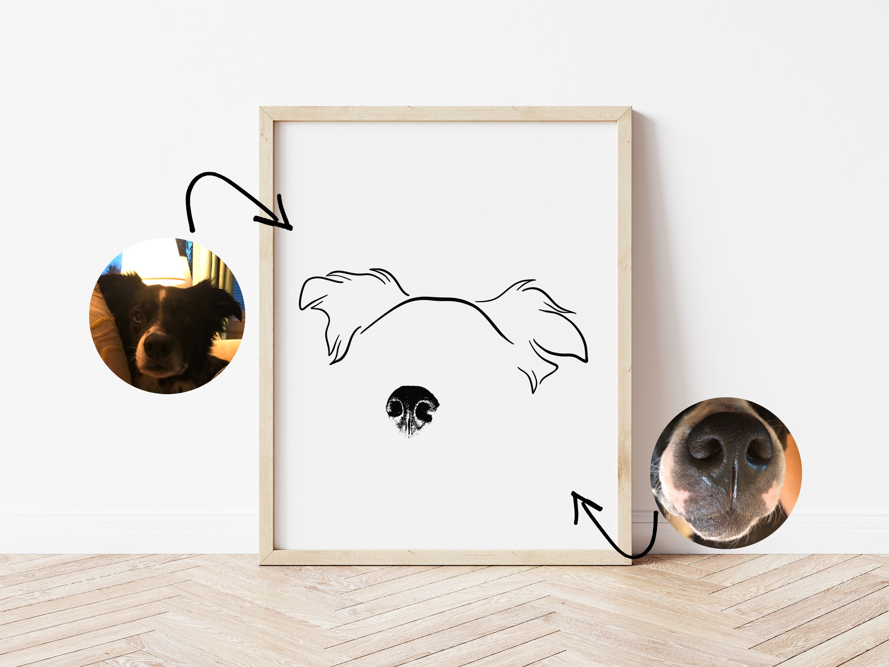 DOG POSTERS Fingerprint Art, Dog Fingerprint Art Kit, Digital