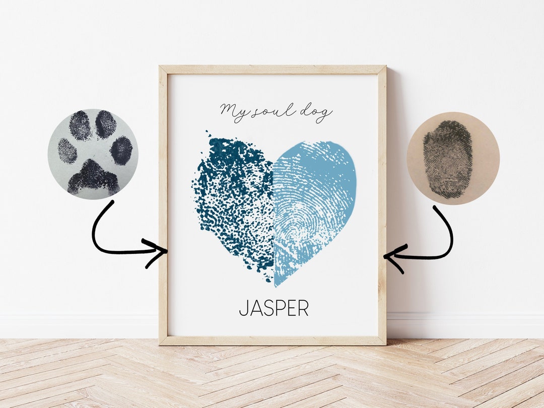 Custom Paw Print Pet Loss Print Quote Pet Loss Gift Grief Memorial ...