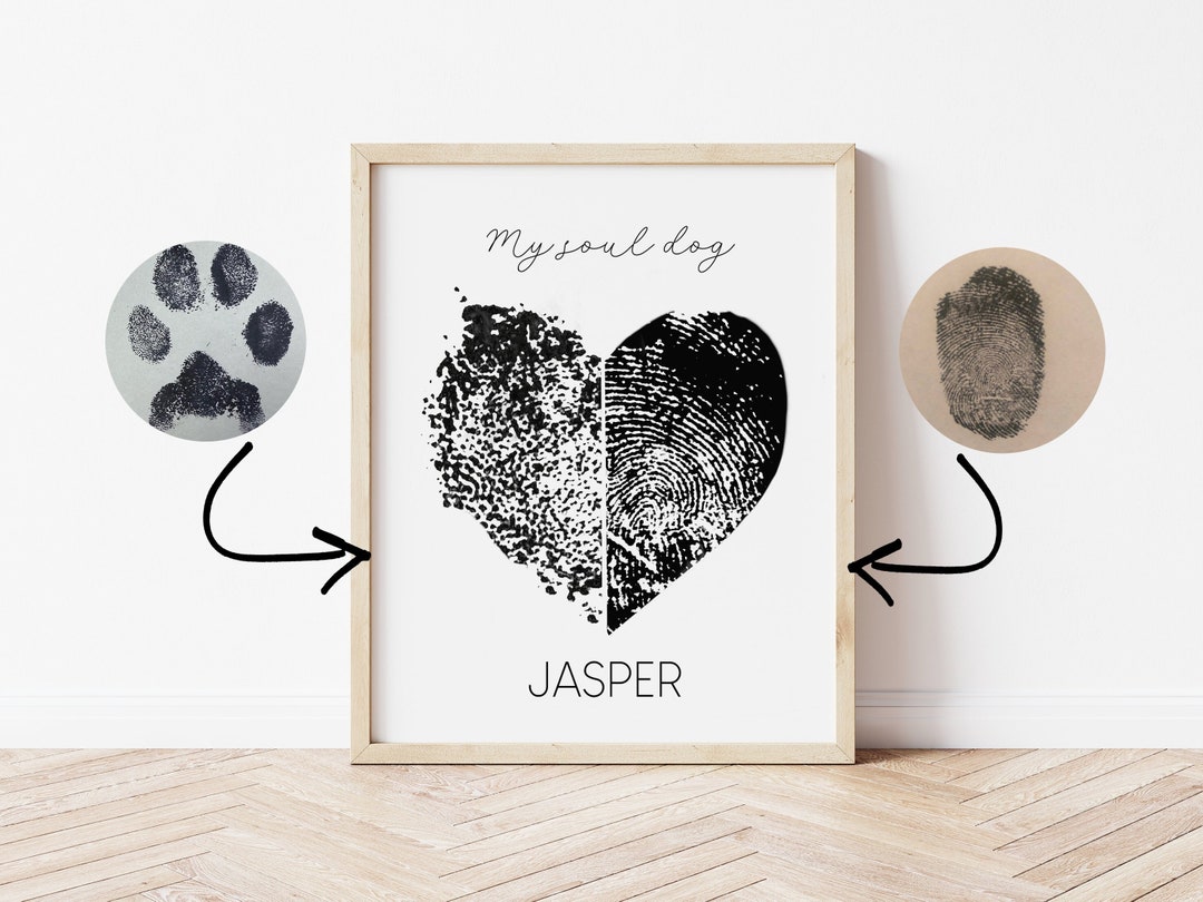 Custom Paw Print Pet Loss Print Quote Pet Loss Gift Grief Memorial ...